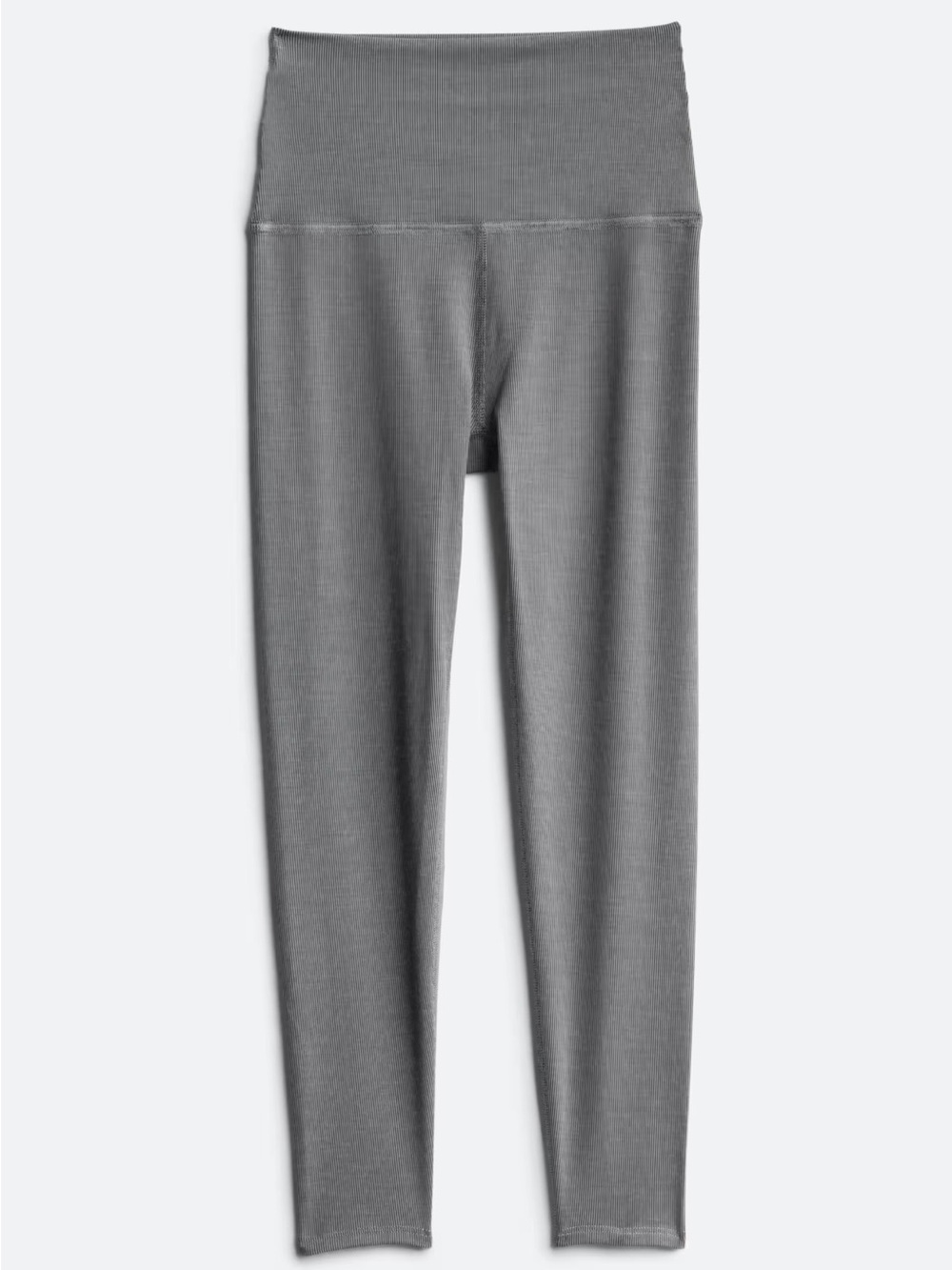 Beyond Yoga Grey Ribbed High-Waist Leggings